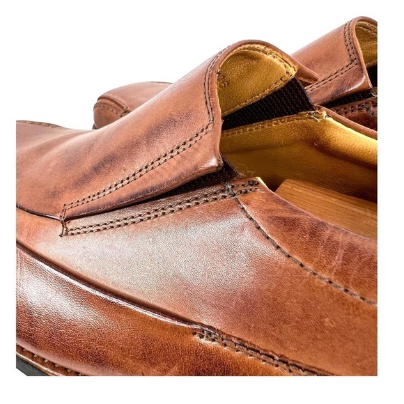 SANDRO MOSCOLONI Plain Toe Slip On Ambrose in Berwyn Tan Men's Size 41 = 8 - Picture 8 of 14